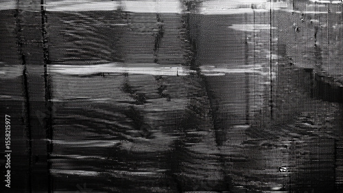 Glitch noise static television. Royalty high-quality free best stock of abstract digital motion art distorted background, CRT tv screen no signal, error, noise and distortions effect, black and white