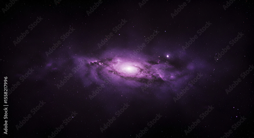 Fototapeta premium Cosmic spiral galaxy in deep space