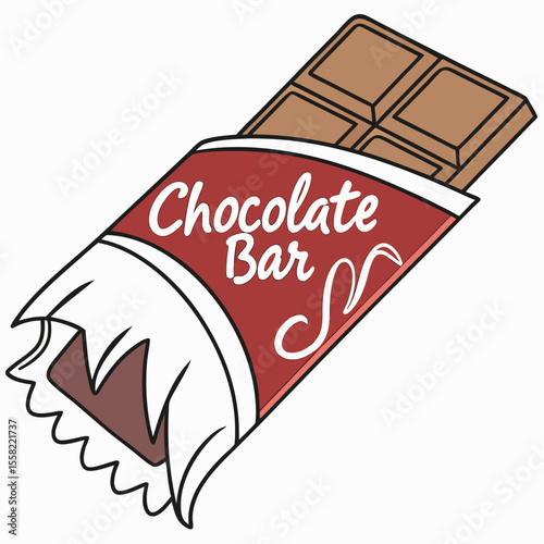 Hand Drawn Chocolate Bar Vector – Sweet Cocoa Snack Illustrations