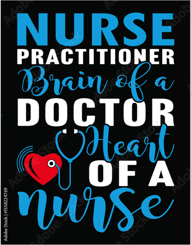 Nurse Practitioner Cutting Printable Files - printable editable vector art file.