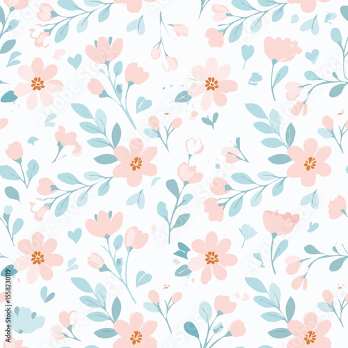 Floral Seamless Pattern – Elegant Botanical Background Design