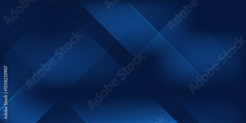 Modern black dark navy blue silver abstract pattern background. Geometric shape. Line triangle angle fold polygon design art