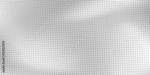 Dot silver foil background with metal mirror texture. Chrome gradient surface with light gloss vector abstract