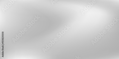 Modern foil background with metal mirror texture. Chrome gradient surface with light gloss abstract simple