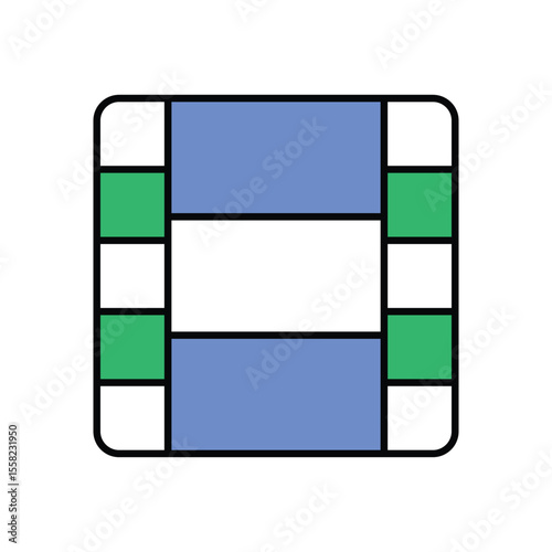 Film Strip Icon vector stock illustration