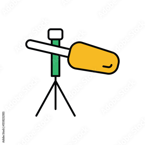 Boom Mic Icon vector stock illustration