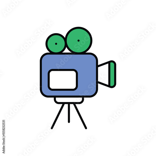 Film Camera Icon vector stock illustration