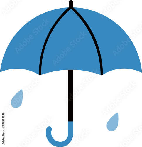 blue umbrella