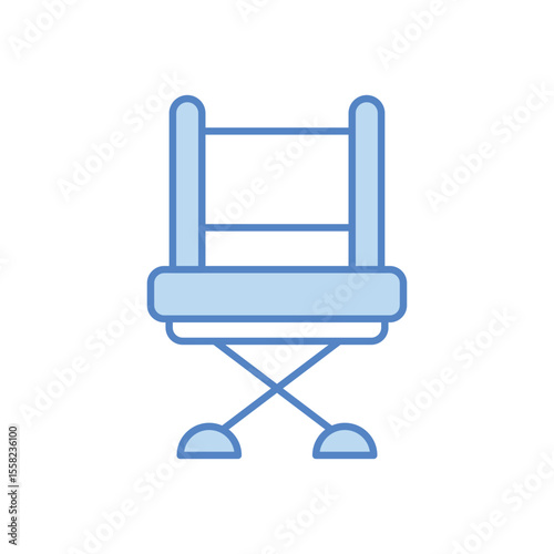 Director Chair Icon vector stock illustration