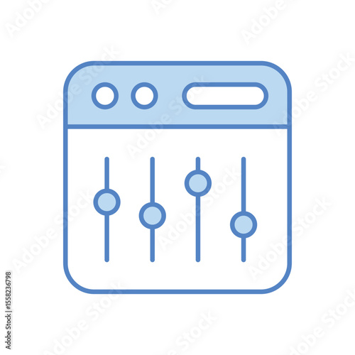 Sound Mixer Icon vector stock illustration