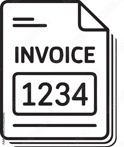 Invoice vector icon
