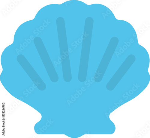 blue seashell