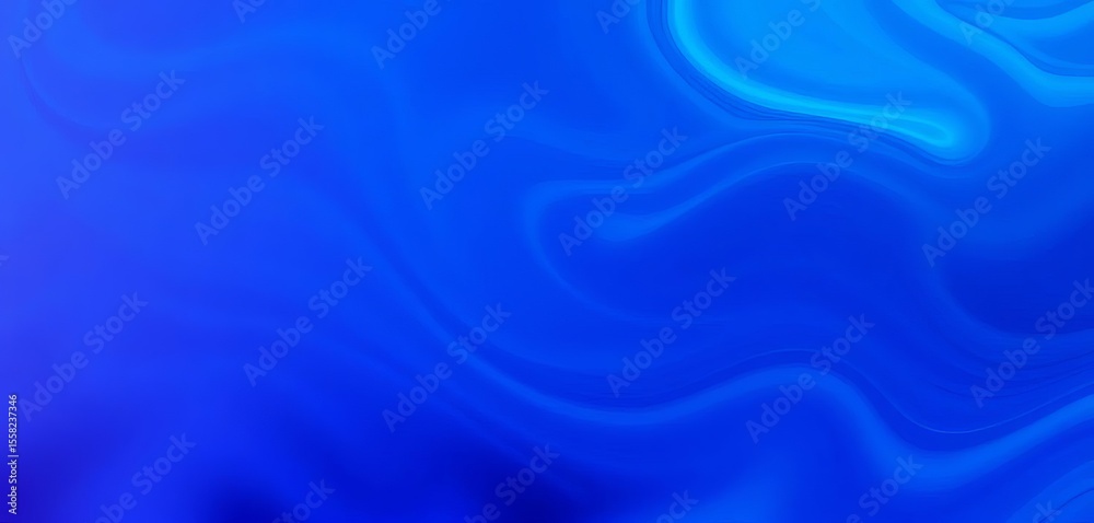 Obraz premium Abstract blue gradient swirls, dynamic texture, digital art, gradient, nebula