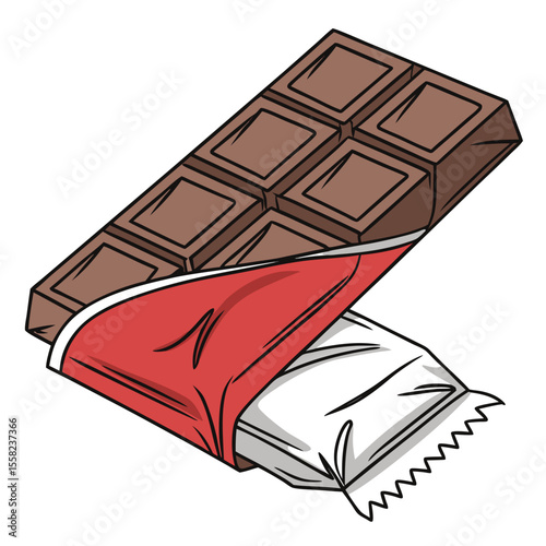 Hand Drawn Chocolate Bar Vector – Sweet Cocoa Snack Illustrations
