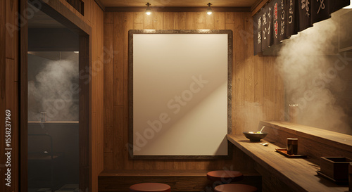 Cozy ramen shop interior