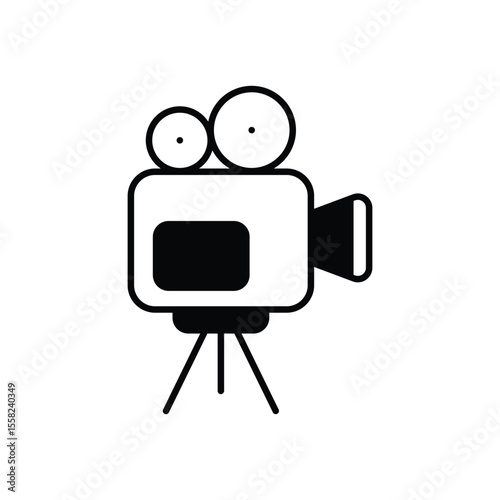 Film Camera Icon vector stock illustration