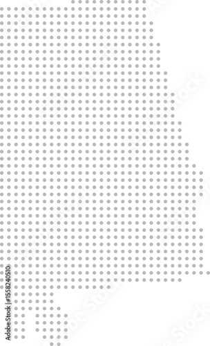 Alabama, United States – circle dot grid vector map (Albers equal area conic projection, PPT-compatible & fully editable)