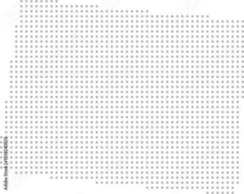 Colorado, United States – circle dot grid vector map (Albers equal area conic projection, PPT-compatible & fully editable)