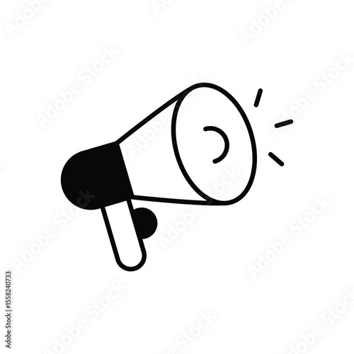 Megaphone Icon vector stock illustration