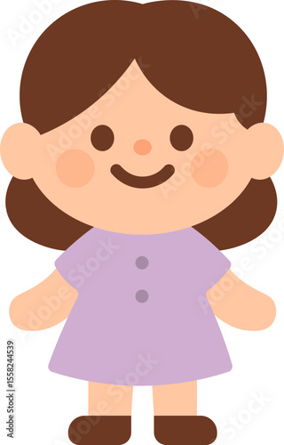girl in lilac dress