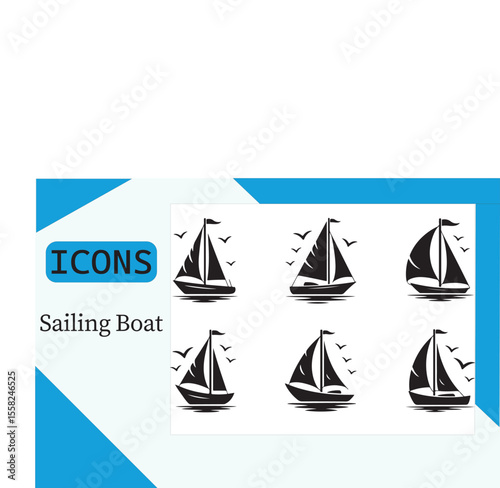set of sailing ships