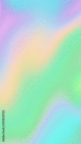 4k seamless Pastel Iridescent Gradient - grainy Soft Wave Pattern, 90s Y2K style