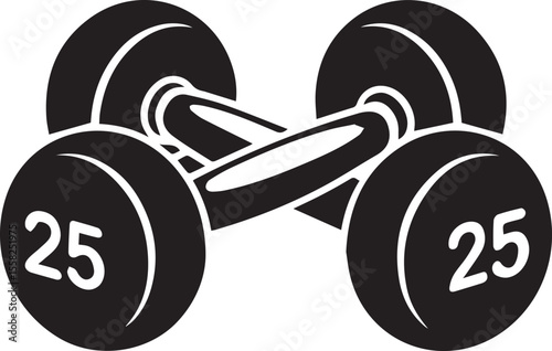  Vector dumbbells Icon