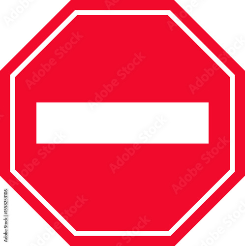 Stop icon.No Entry or No Sign and Warning Icon.hand stop sign and symbol. Do not enter red sign.Alert information, accident notification vector illustration.sign icon vector illustration.