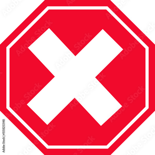 Stop icon.No Entry or No Sign and Warning Icon.hand stop sign and symbol. Do not enter red sign.Alert information, accident notification vector illustration.sign icon vector illustration.