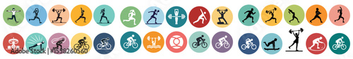 Workout icons and
Exercise icons