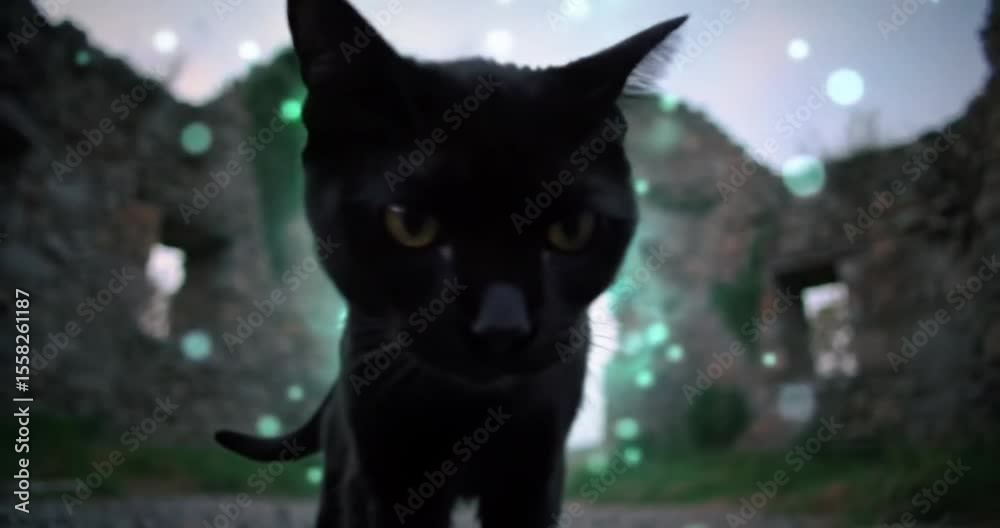 Mystical Black Cat in Ancient Ruins A Captivating Exploration of Nature and History Mystical Black Cat in Ancient Ruins A Captivating Exploration of Nature and History