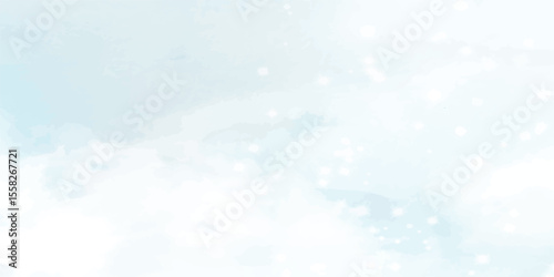 Blue sky with white cloud. The summer heaven is colorful clearing day Good weather and beautiful nature in the morning.  Colorful Summer Morning with Blue Sky and Soft White Clouds 