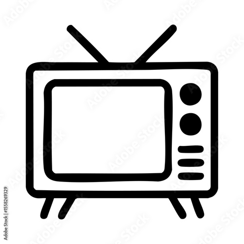 テレビ　線画　手書き