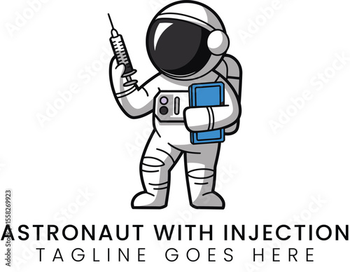 Astronaut Space Medicine Illustration
