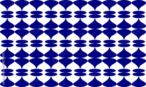 Vintage retro color seamless pattern with circles dot blue  round vertical column strip on white background seamless repeat pattern, design for patter