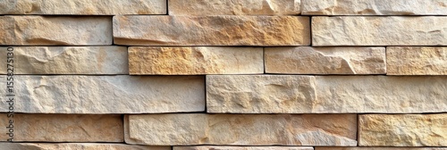 Close-Up View of Tan Brick Wall with Beige Hues in Architectural Design