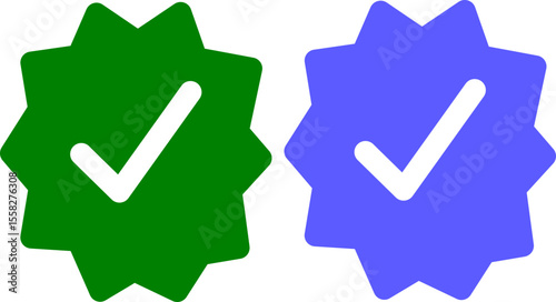 Verified Check Mark Vector Icon - Approved, Correct & Done Symbol Graphic
