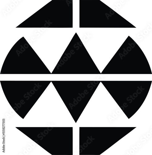 Free Download Modern Abstract Geometric Black And White Symbol Pattern Design Art Vector Graphic - GFXLoad