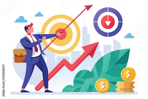 Increase in interest rates prompting strategic financial adjustments in an urban setting