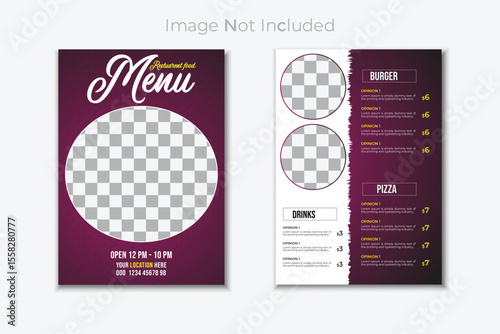 Creative Restaurant menu template design