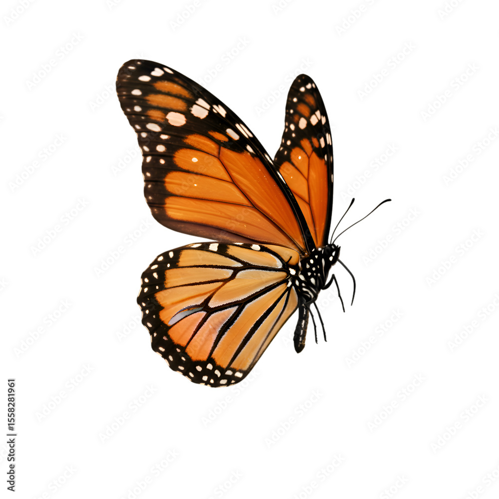 Fototapeta premium Monarch butterfly in flight (4)