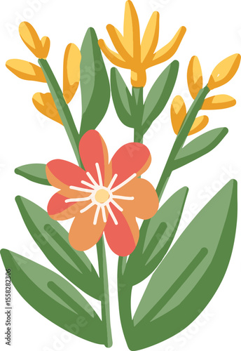 vector illustration of a flower