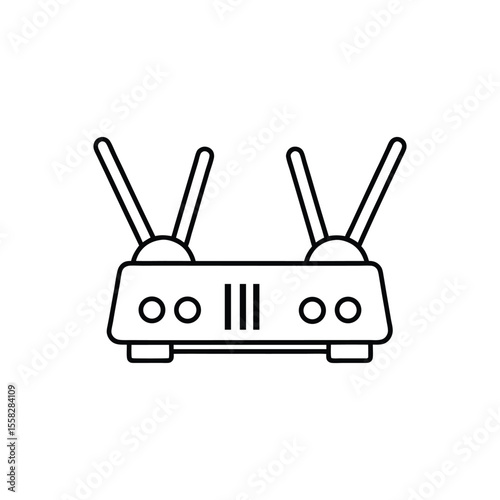 buck converters line art on white background