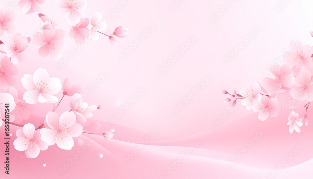 Fototapeta premium pink cherry blossom background