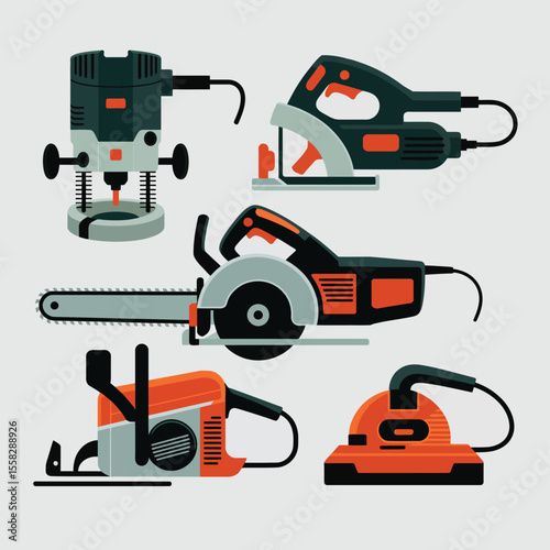 Collection of Power Tools for Home Improvement Projects