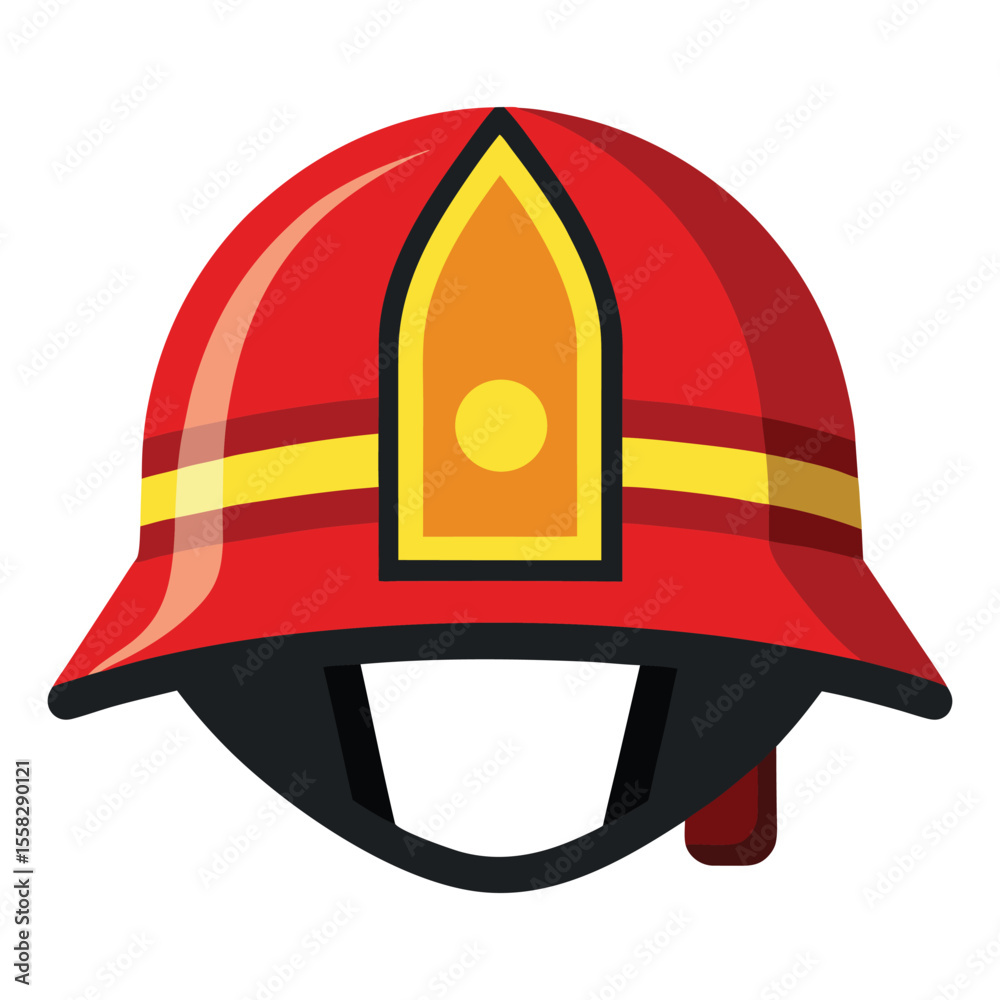 Naklejka premium Firefighter helmet