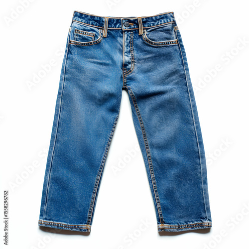 A pair of women jeans, isolated on a clean white background