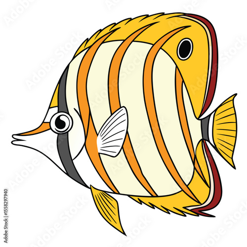 Tropical fish and vibrant birds illustrate the diverse life of water and sky
