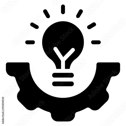 Invention Icon in Solid Style