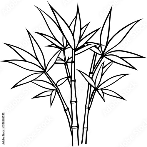 Bamboo Grove Art Vector